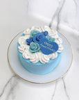 キラキラ薔薇ケーキ