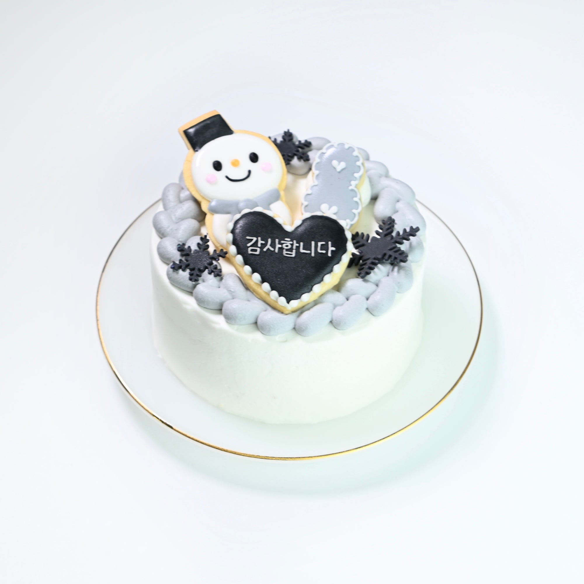 スノーマンケーキ