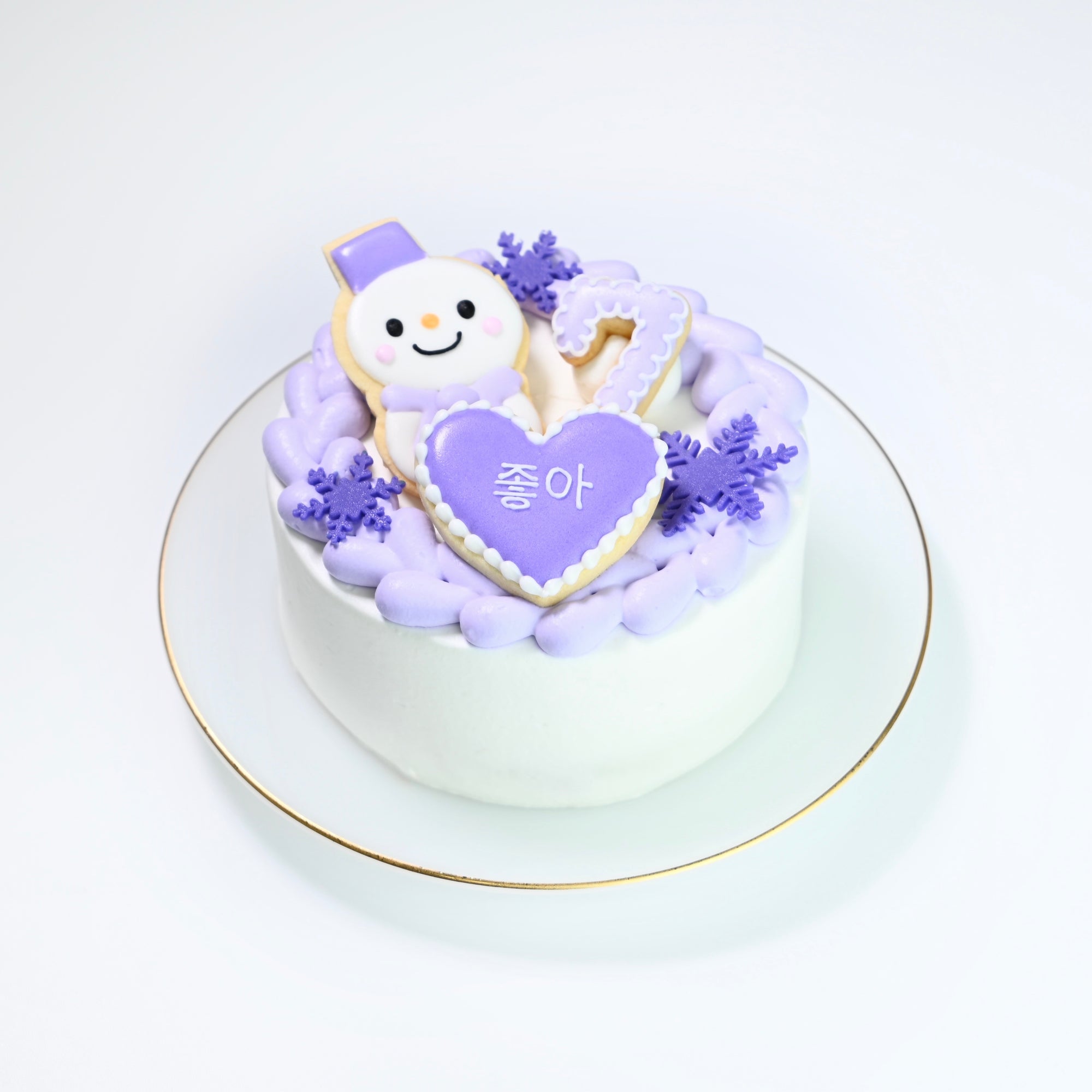 スノーマンケーキ