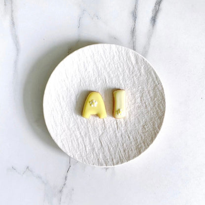 お花のワンポイント✲ アルファベットクッキー