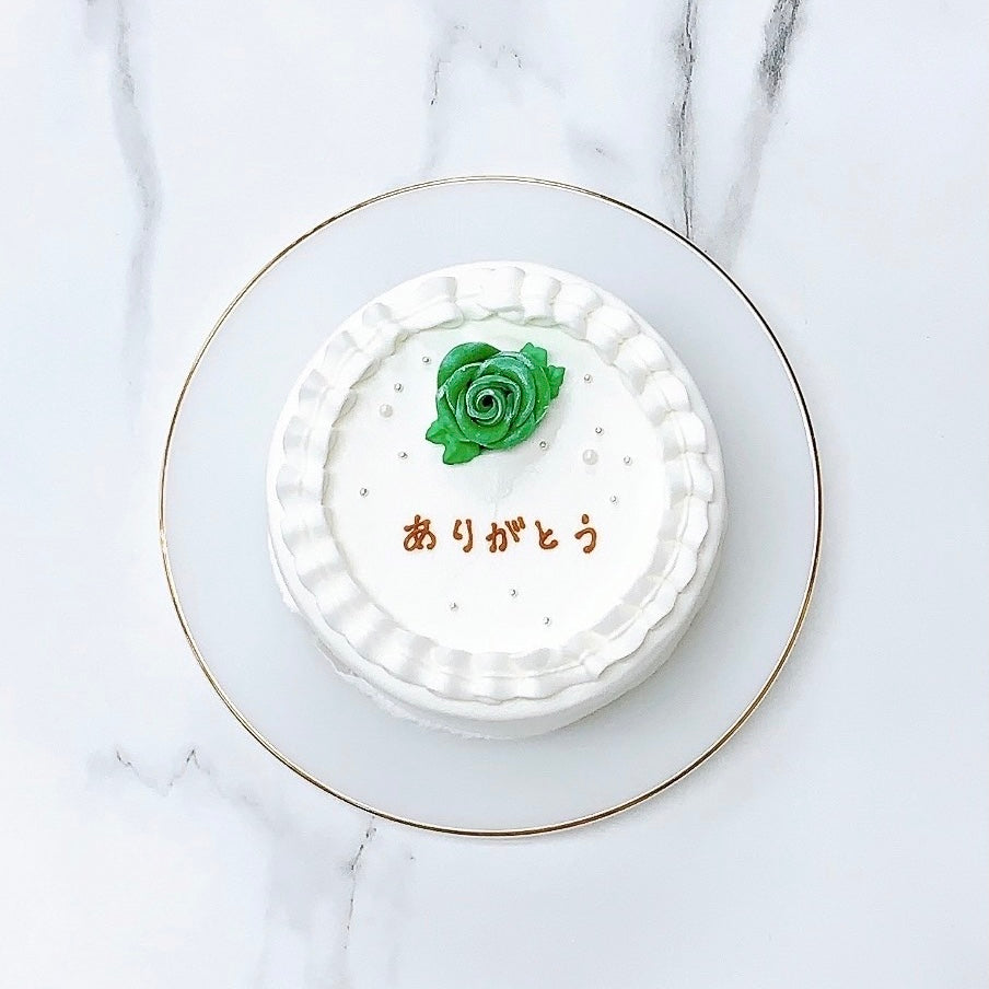 ワンポイントローズセンイルケーキ