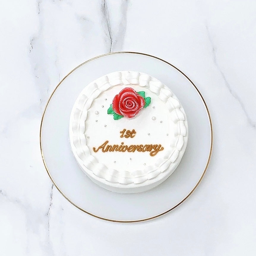 ワンポイントローズセンイルケーキ