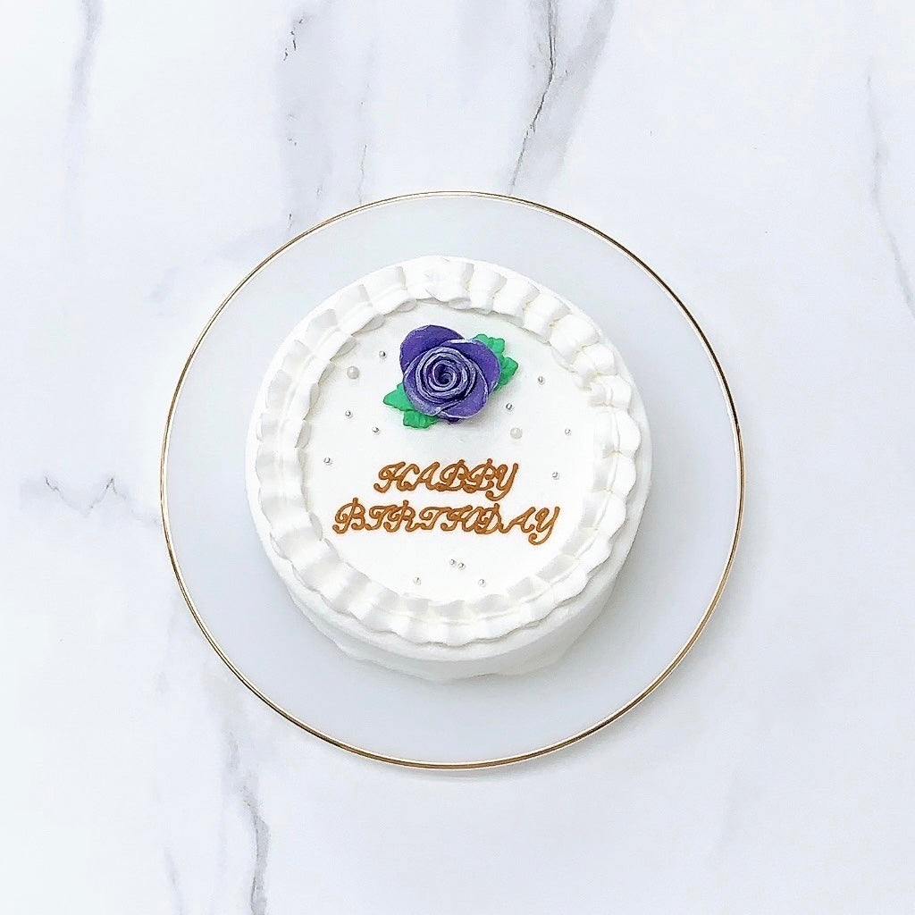 ワンポイントローズセンイルケーキ