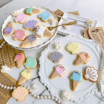 貝殻アイシングクッキー