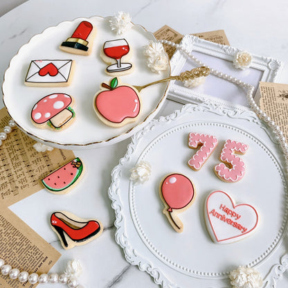 〈 赤推しさんへ❤︎ 〉絵文字アイシングクッキーセット