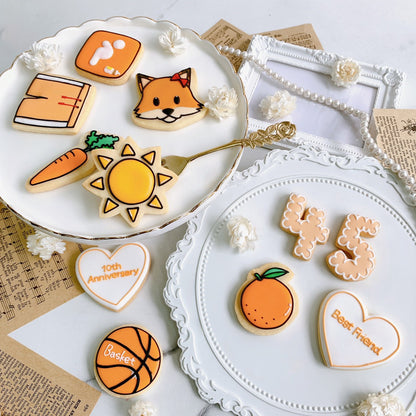 〈 オレンジ推しさんへ❤︎ 〉絵文字アイシングクッキーセット