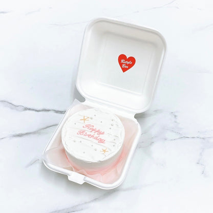 砂浜デザインランチボックスケーキ