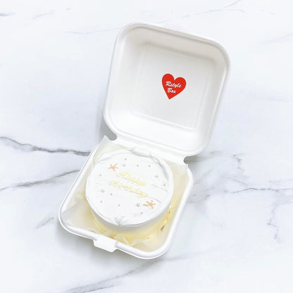 砂浜デザインランチボックスケーキ