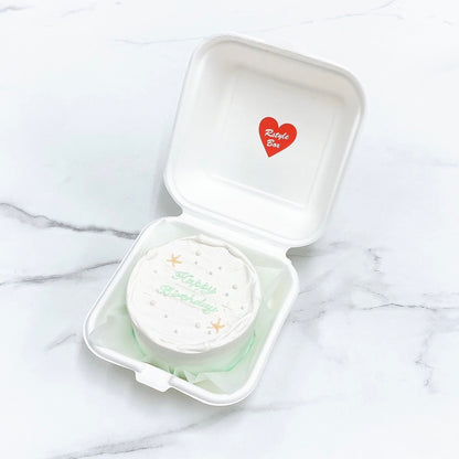 砂浜デザインランチボックスケーキ