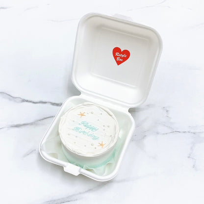 砂浜デザインランチボックスケーキ