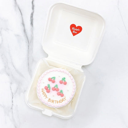 さくらんぼデザインランチボックスケーキ