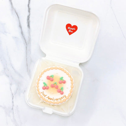 さくらんぼデザインランチボックスケーキ