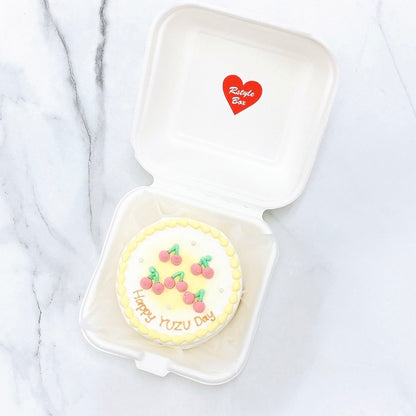 さくらんぼデザインランチボックスケーキ