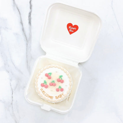 さくらんぼデザインランチボックスケーキ