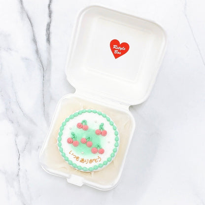 さくらんぼデザインランチボックスケーキ