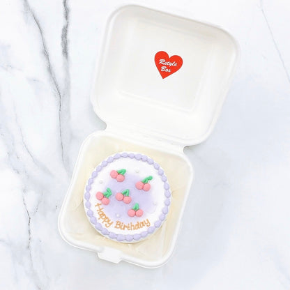 さくらんぼデザインランチボックスケーキ