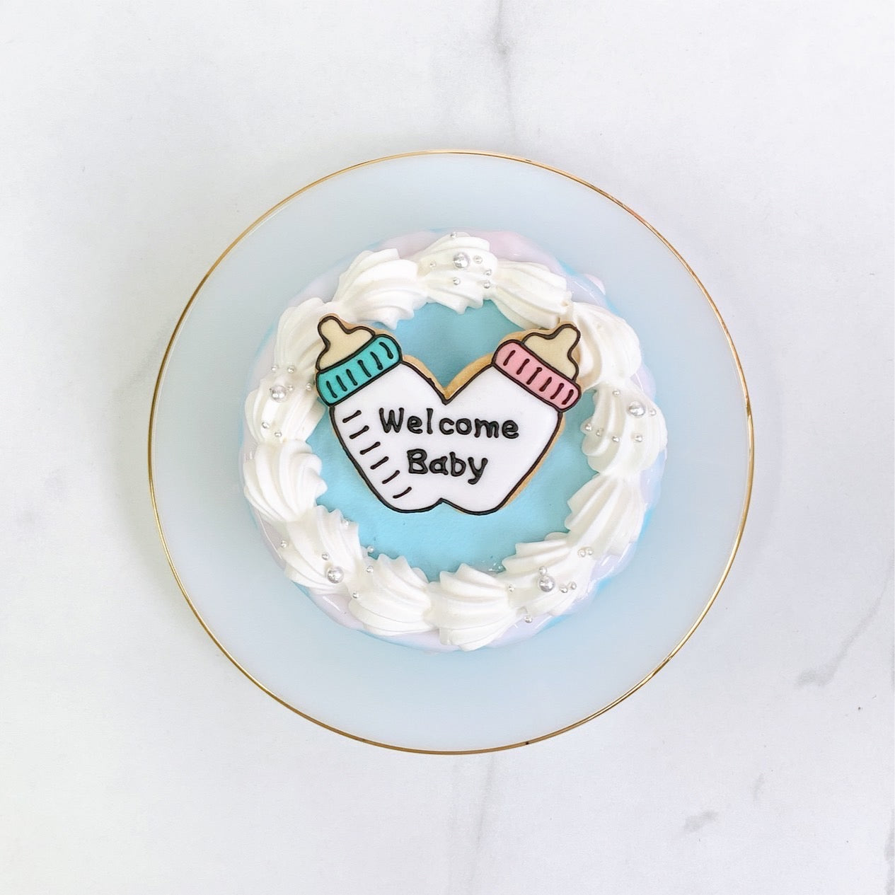 ＼Welcome baby✧／ジェンダーリビールケーキ