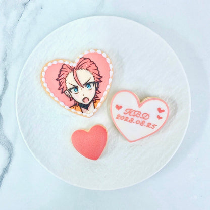 ハート型イラストアイシングクッキーセット