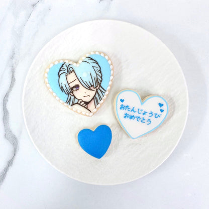 ハート型イラストアイシングクッキーセット