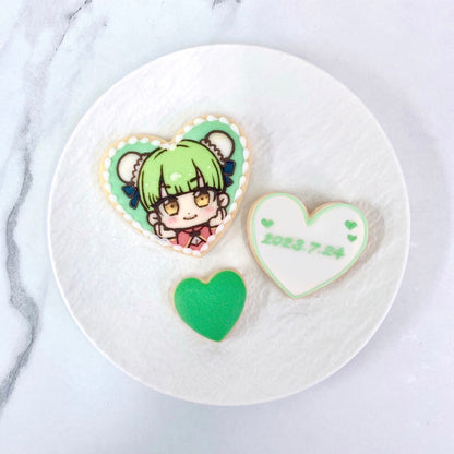 ハート型イラストアイシングクッキーセット