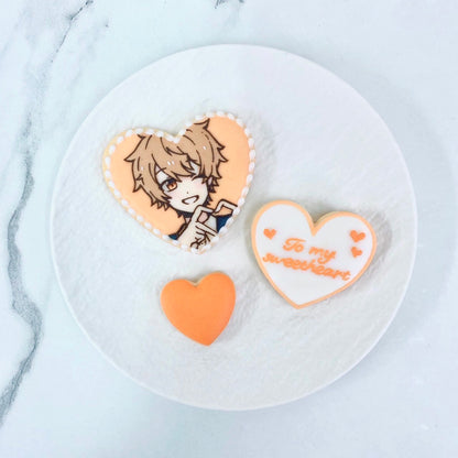 ハート型イラストアイシングクッキーセット