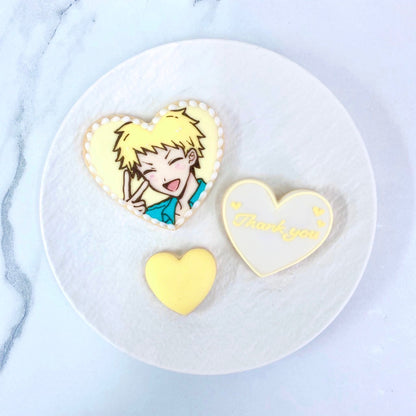 ハート型イラストアイシングクッキーセット