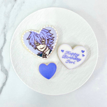 ハート型イラストアイシングクッキーセット