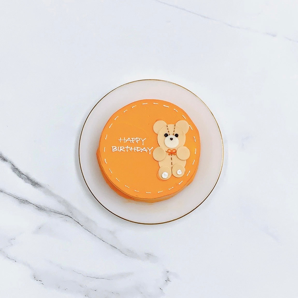 テディベアのセンイルケーキ