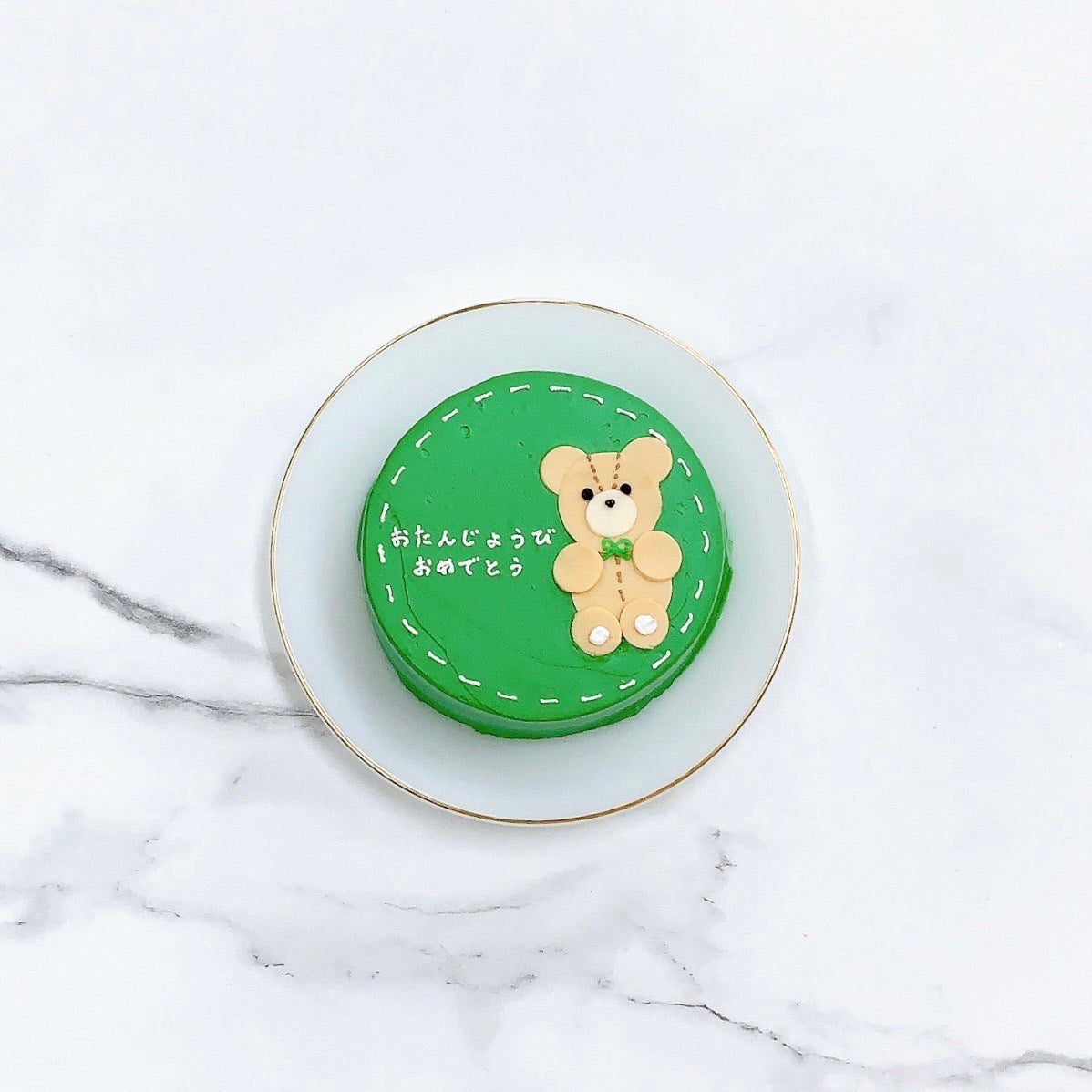 テディベアのセンイルケーキ