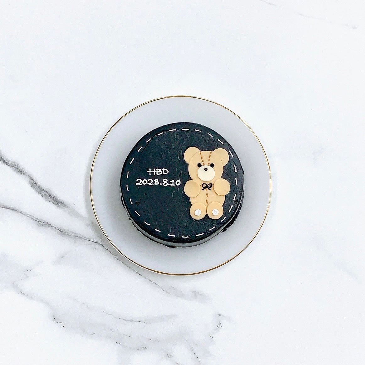 テディベアのセンイルケーキ