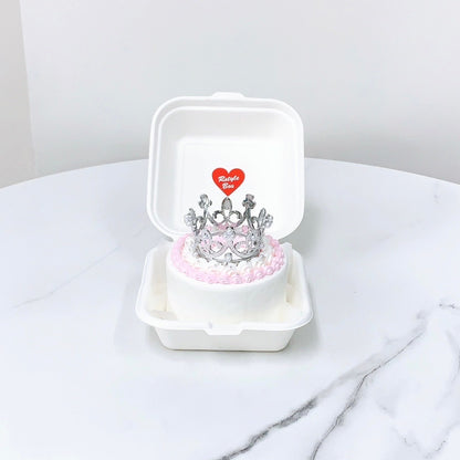 ティアラ付きランチボックスケーキ