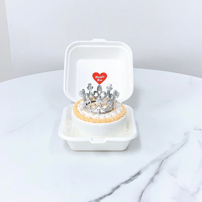 ティアラ付きランチボックスケーキ