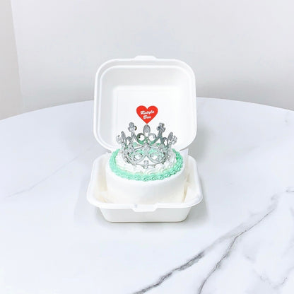 ティアラ付きランチボックスケーキ