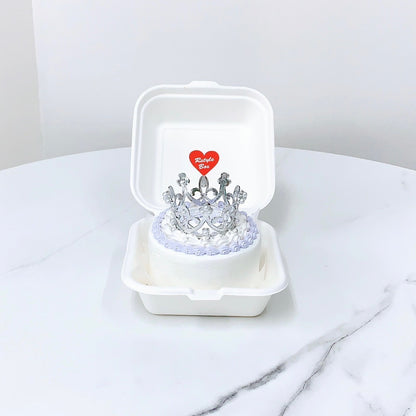 ティアラ付きランチボックスケーキ