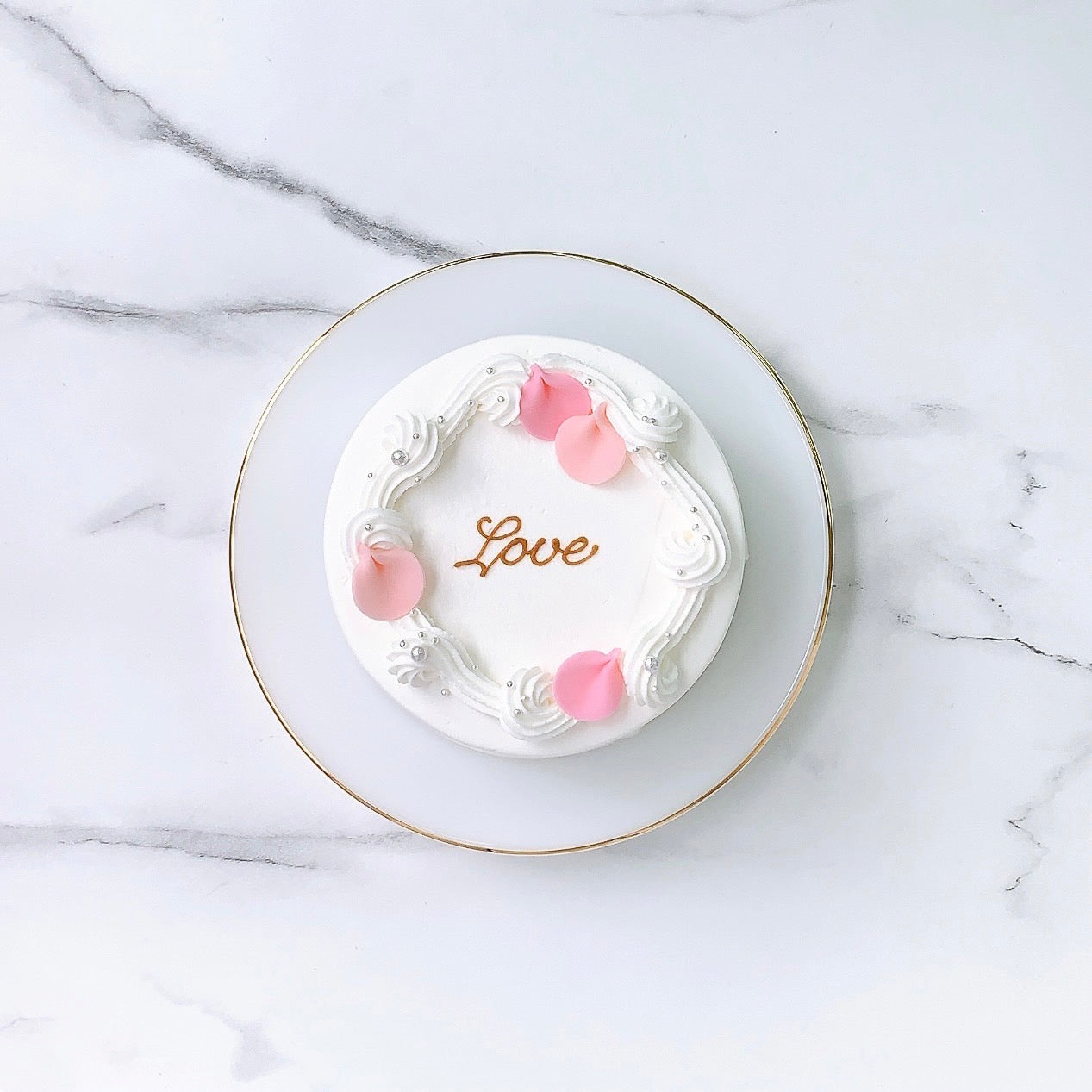 フラワーシャワーセンイルケーキ