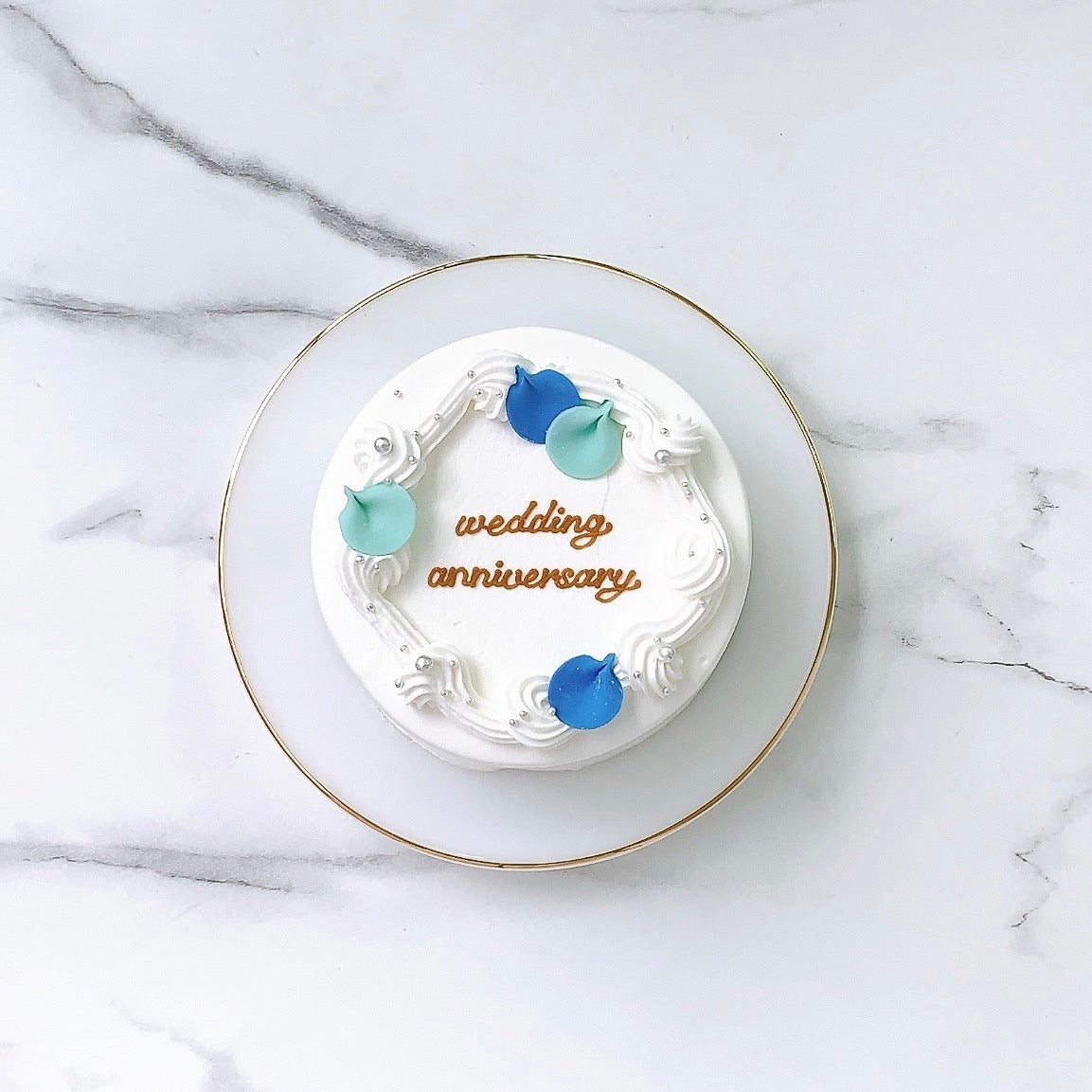 フラワーシャワーセンイルケーキ