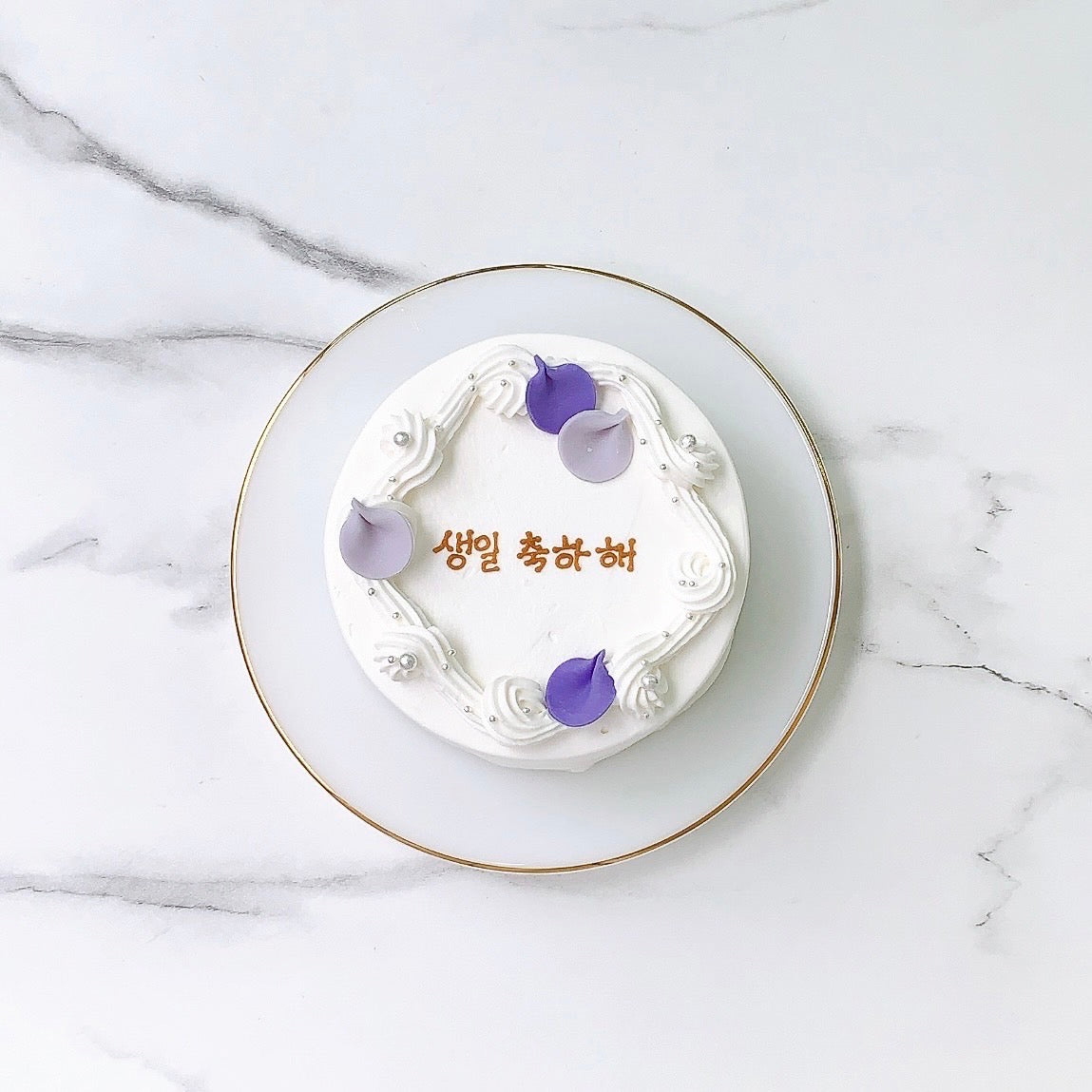 フラワーシャワーセンイルケーキ