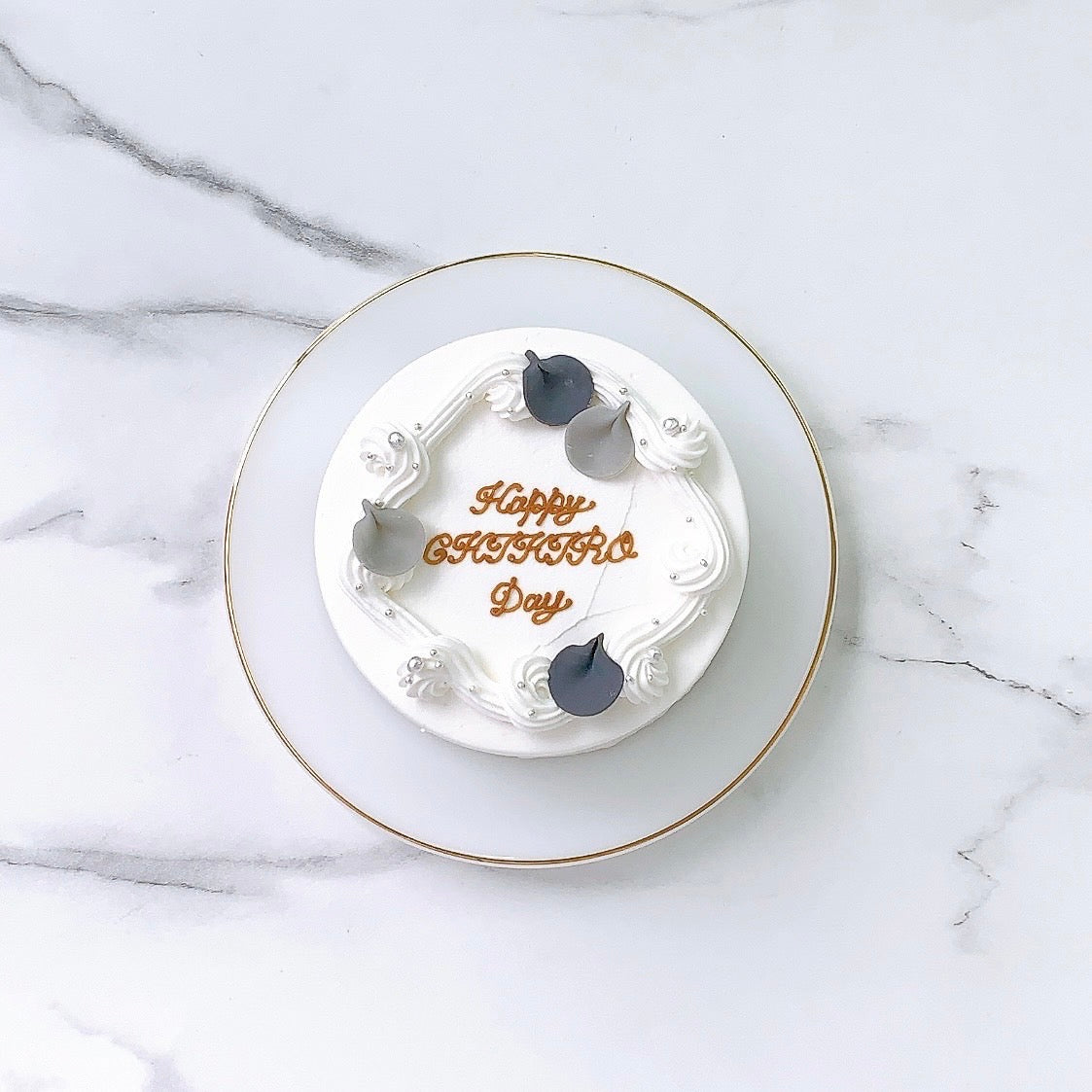 フラワーシャワーセンイルケーキ