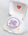 さくらんぼデザインランチボックスケーキ