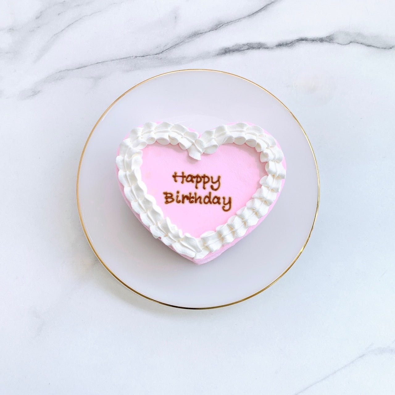 パステルハートフリルセンイルケーキ