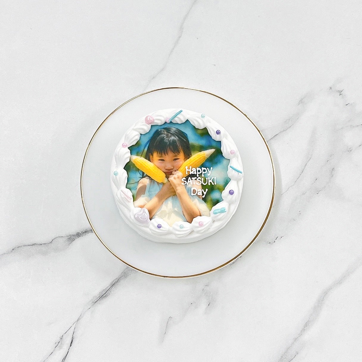 ゆるふわ写真ケーキ