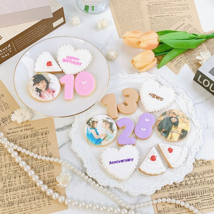 いちごケーキアイシングクッキーセット（プリントクッキー付き）