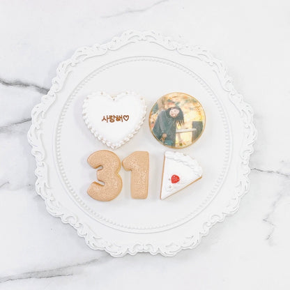 いちごケーキアイシングクッキーセット（プリントクッキー付き）