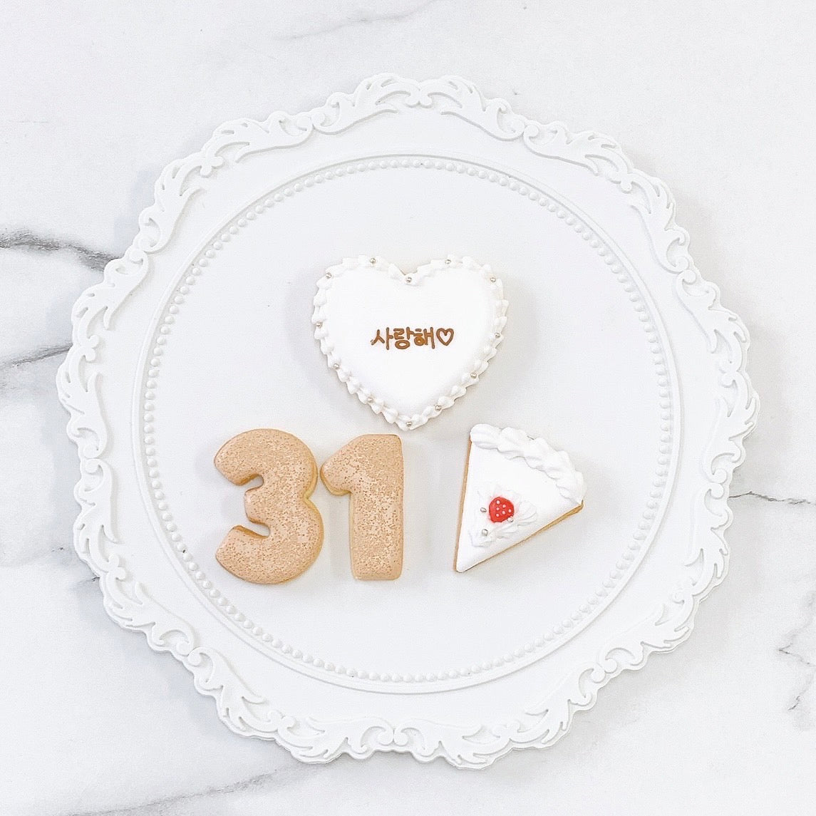 いちごケーキアイシングクッキーセット