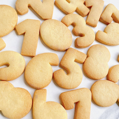 プレーン数字クッキー