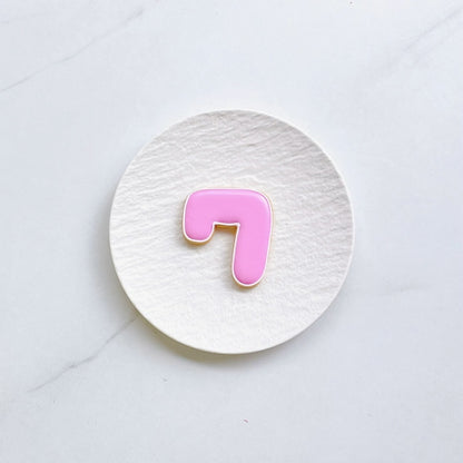 線囲みシンプル数字アイシングクッキー