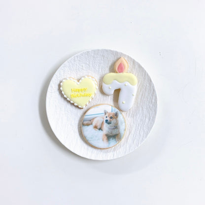 キャンドルナンバープリントクッキーセット