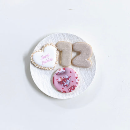 くすみカラープリントクッキーセット