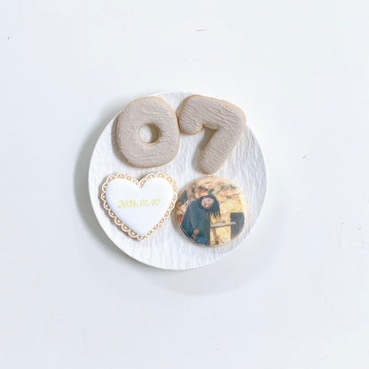 くすみカラープリントクッキーセット