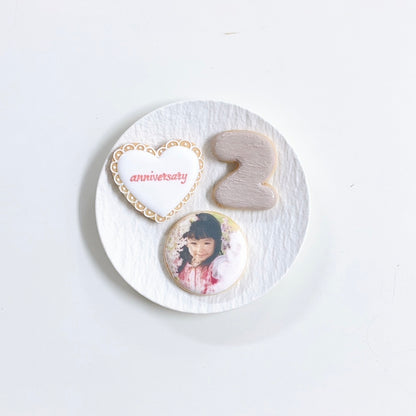 くすみカラープリントクッキーセット